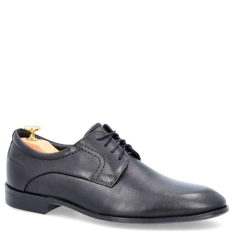 Kožené polobotky Leader 396-459 Černé 40