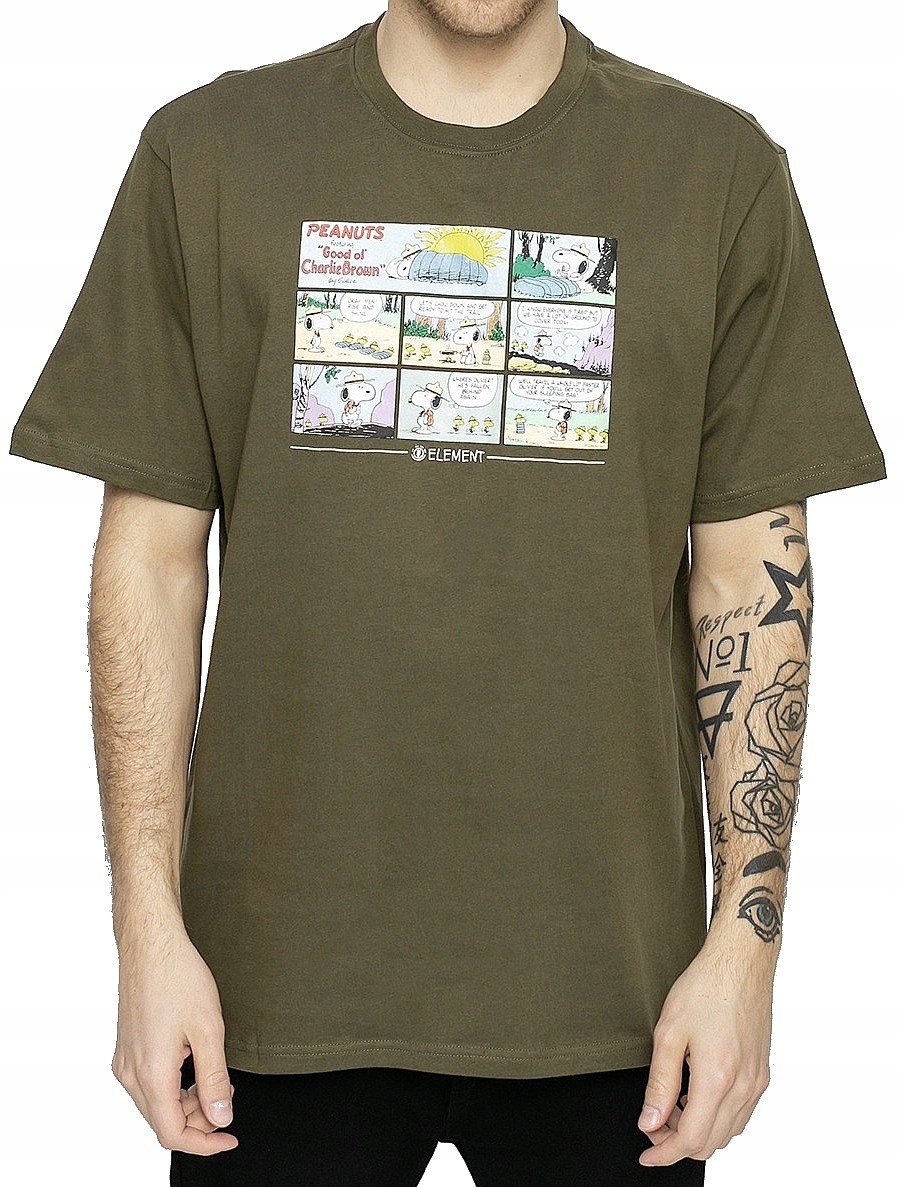 

T-shirt Element Peanuts Camper Army