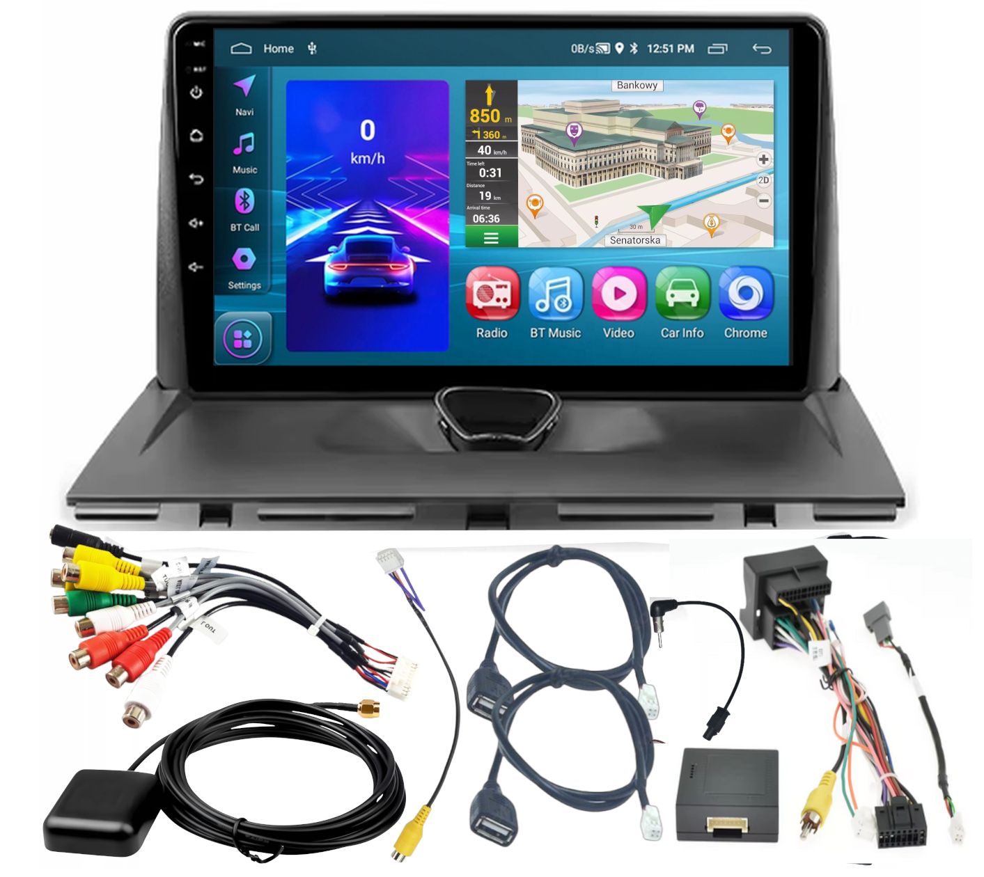 Autorádio Peugeot Expert 2006-2017 Wifi Carplay 4GB 64GB