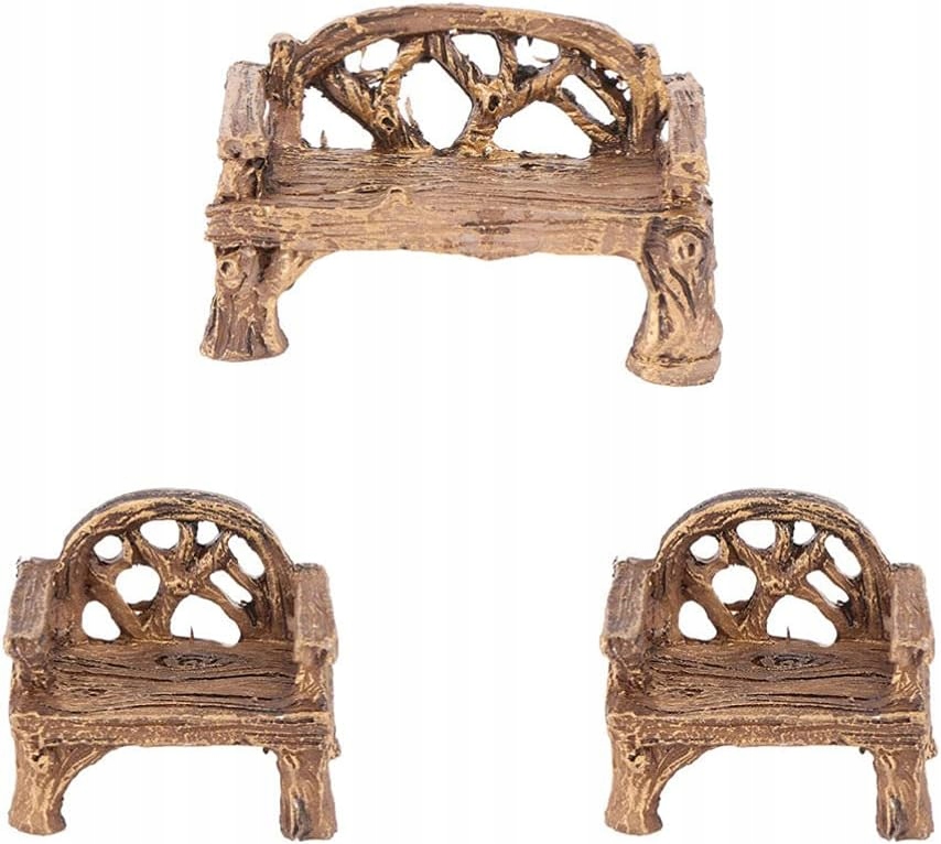 Cabilock ławka+krzesła do domku dla lalek,DEF