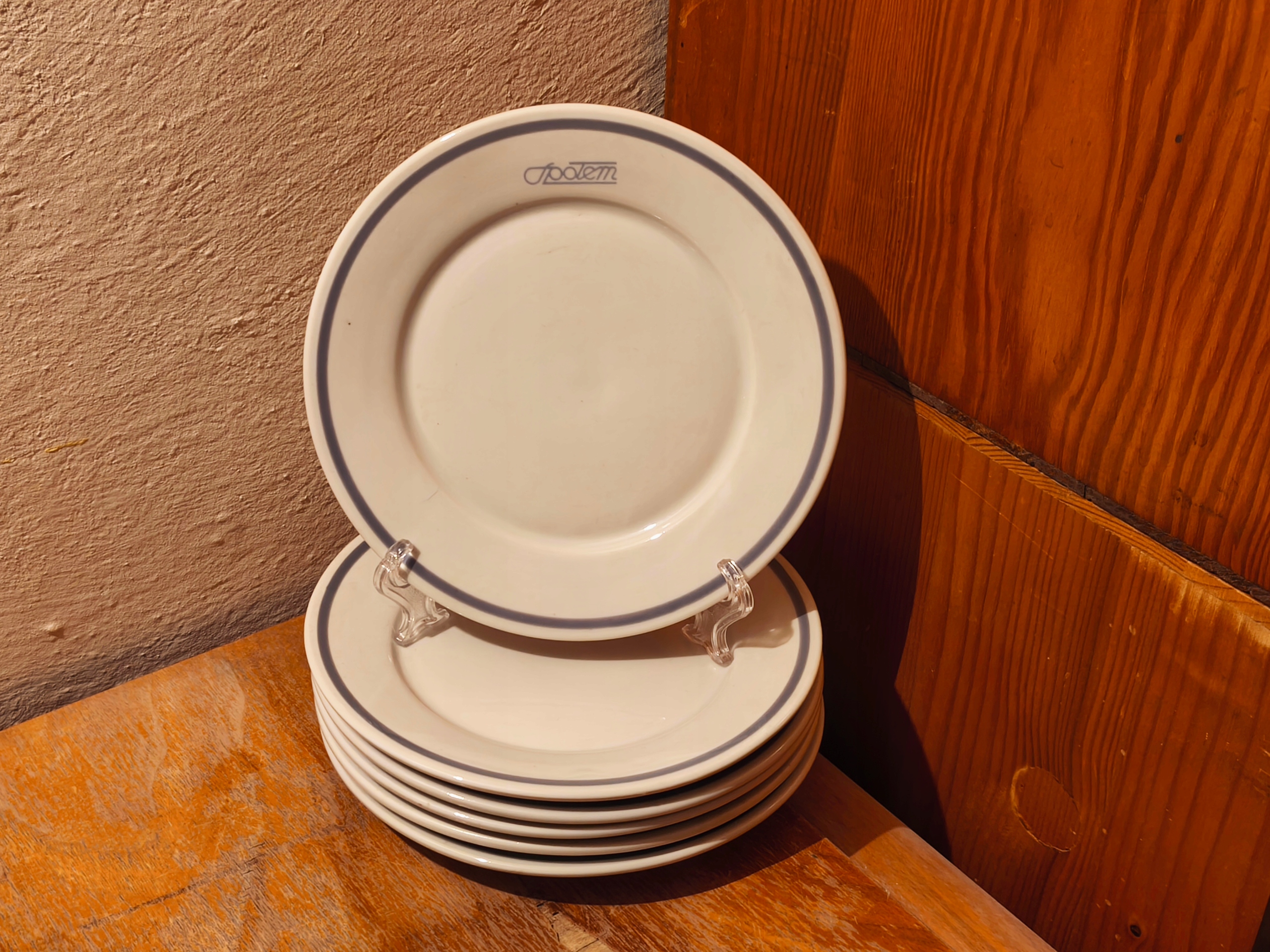 TALERZ PŁASKI DESEROWY SPOŁEM LUBIANA PRL