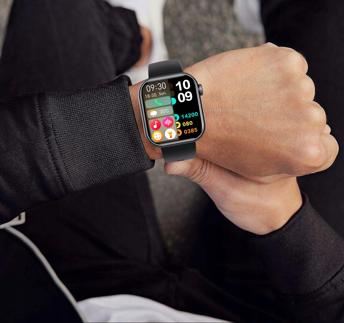 SMARTWATCH MEDYKOR ZEGAREK GLUKOMETR POZIOM CUKRU PREZENT+Piękny prezent Kształt koperty okrągła