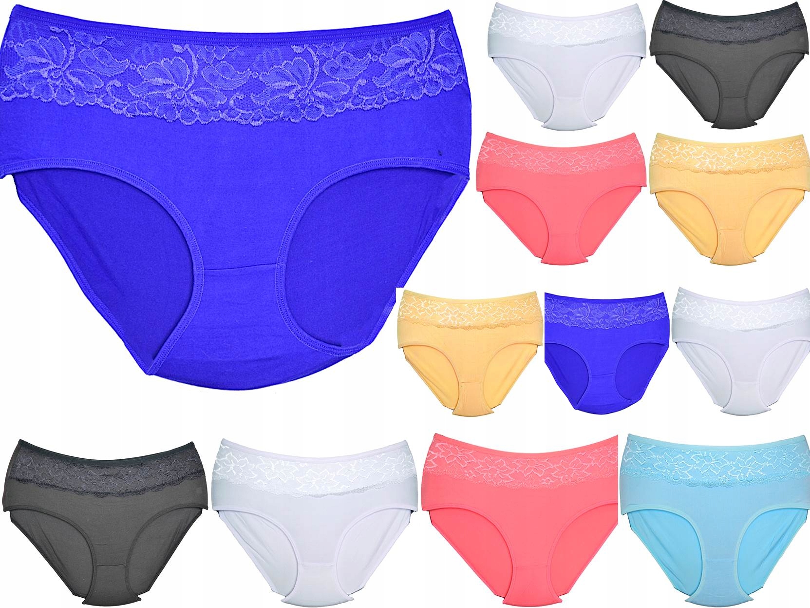 

Majtki Bambusowe Figi Damskie komplet XL/XXL 12pak
