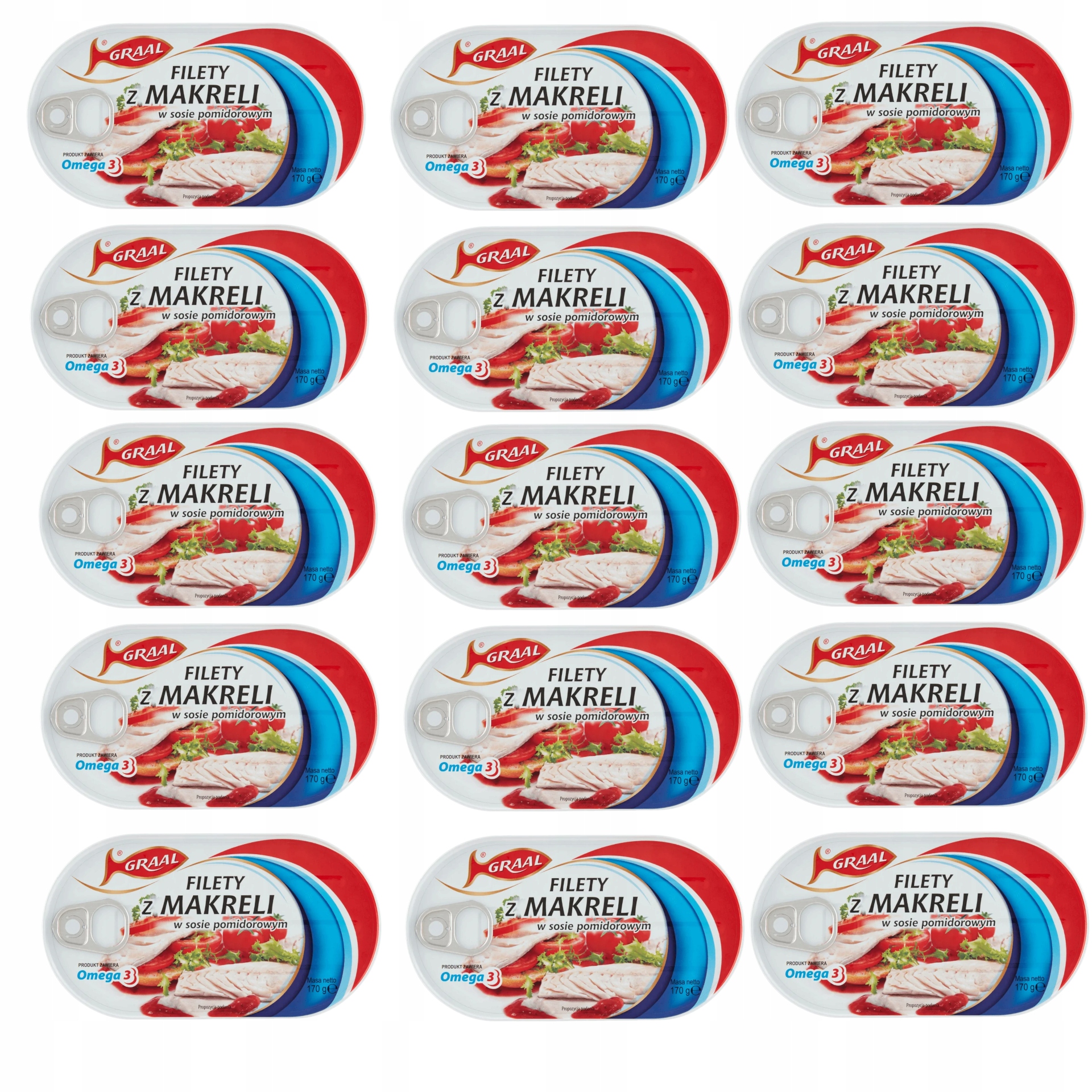 Levně Filety z makrely v rajčatové omáčce Graal 170 g