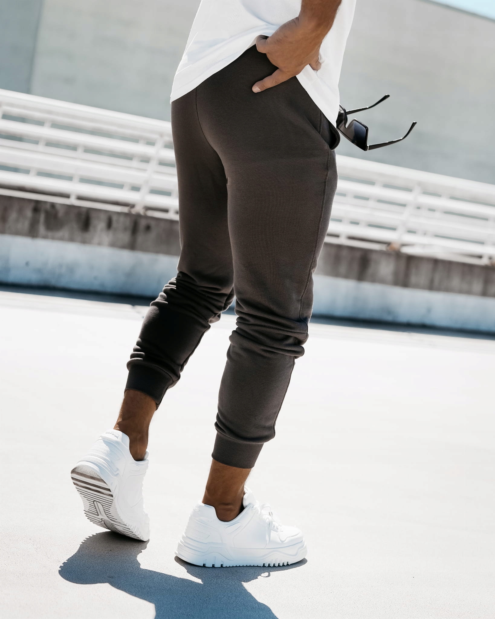 Spodnie męskie OLAVOGA REVERS grafit - L Fason inny