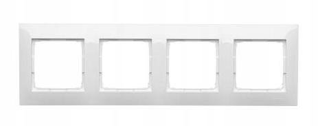Ramka poczwórna Simon 15 biały