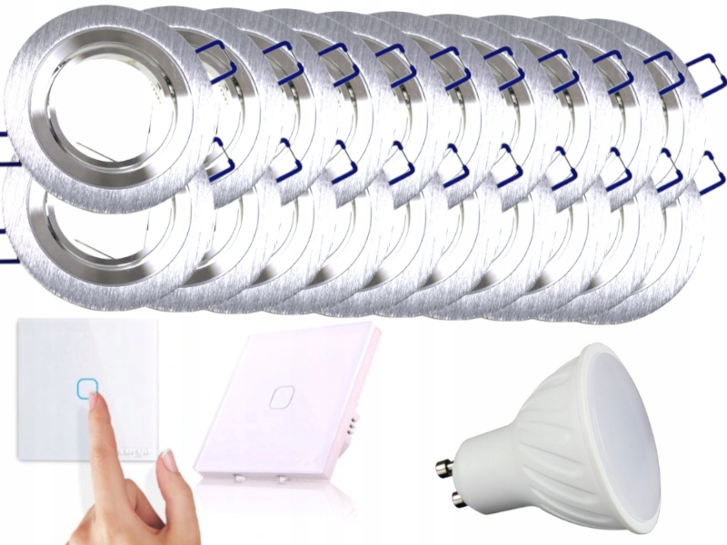 Sada Halogenové Led svítidlo 20x Vypínač Žárovky