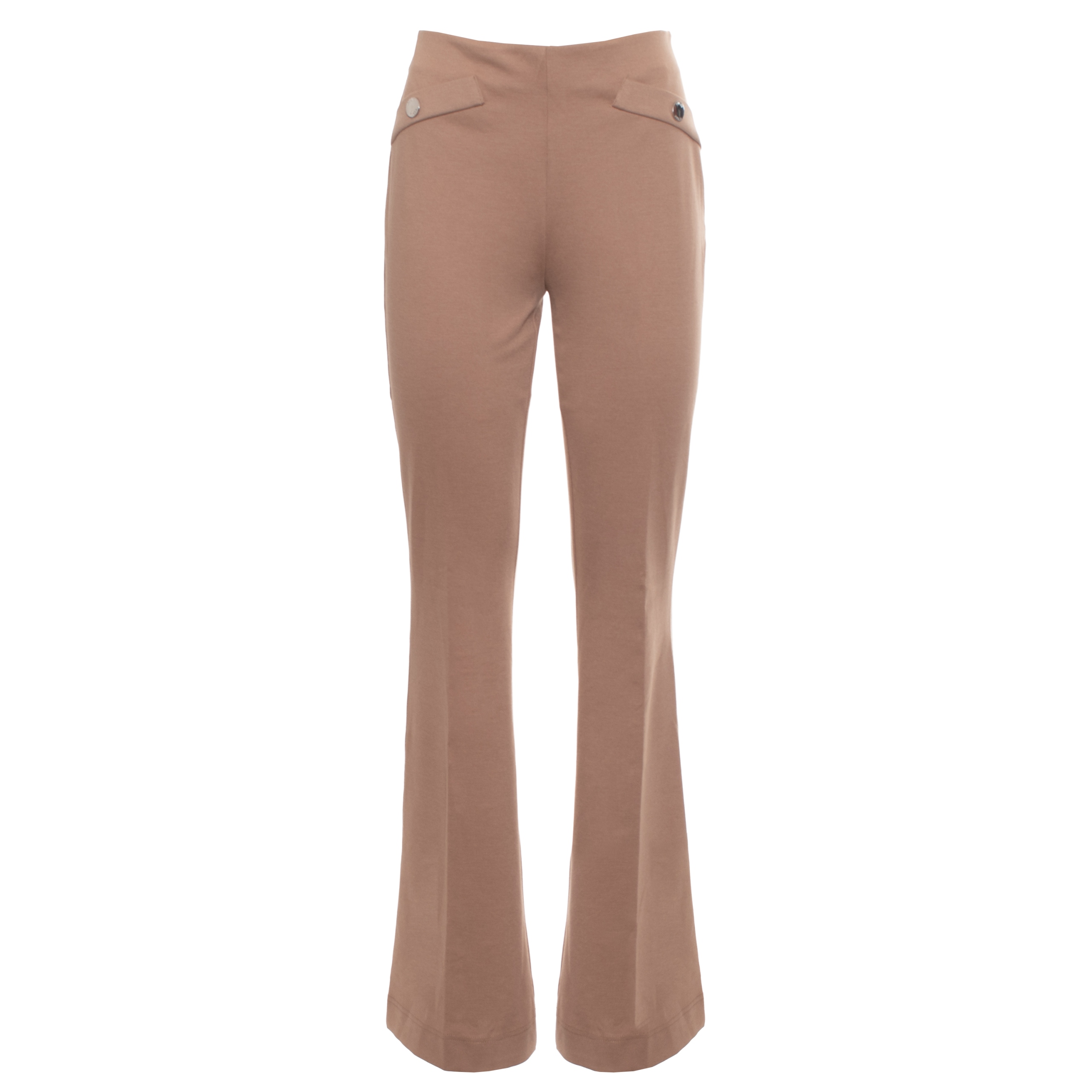 Guess Béžové Kalhoty S Vysokým Pasem A Podšívkou