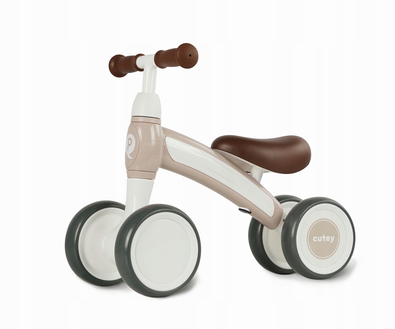 Jeździk Rowerek Biegowy Qplay Cutey Retro Beżowy Milly Mally