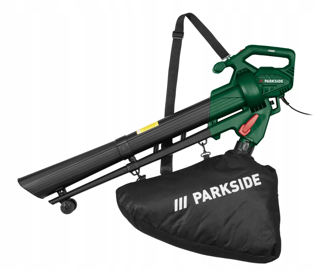 Parkside Pels 2600 W elektrický vysávač a fúkač lístia s drvičom
