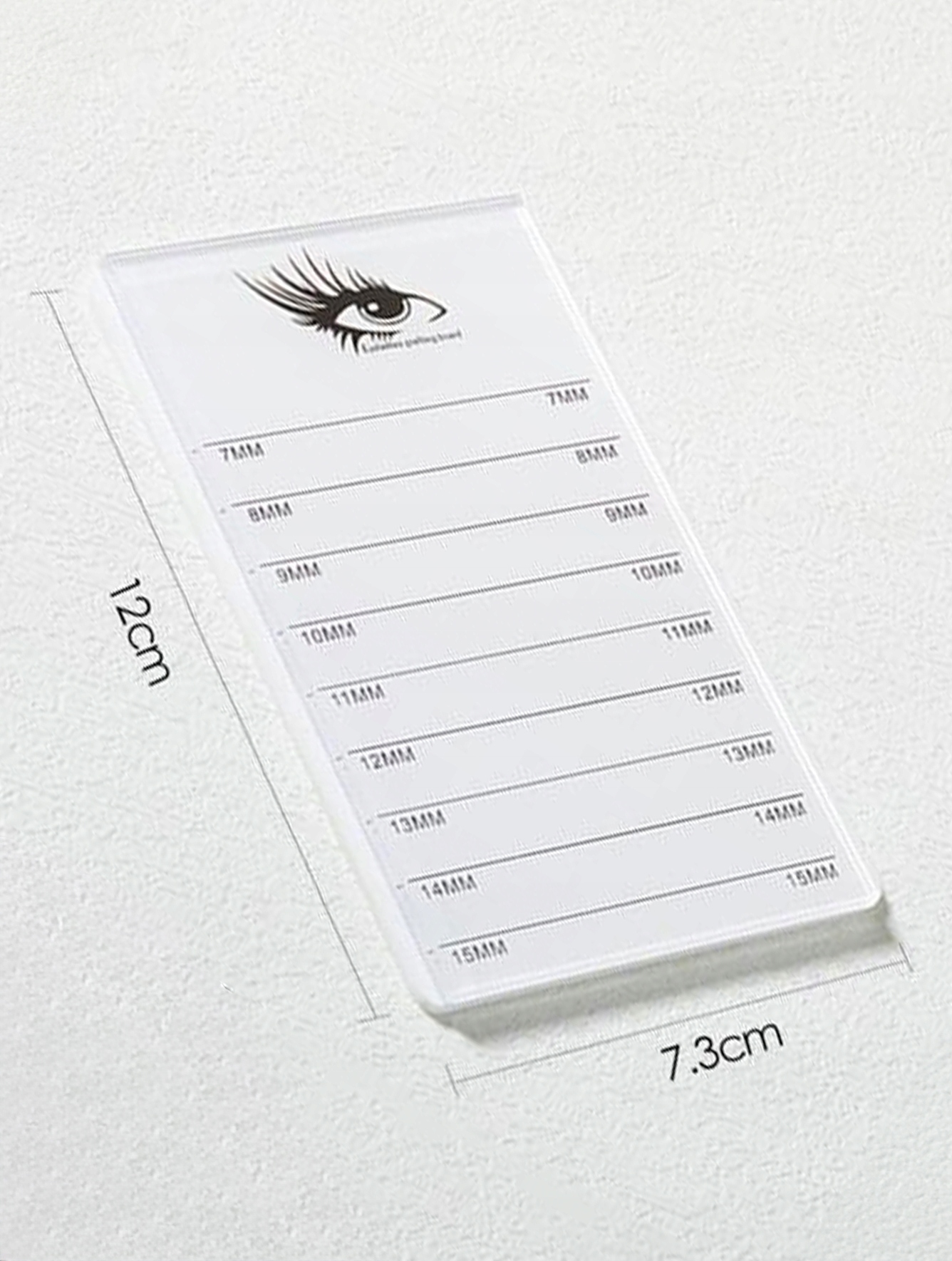 PODSTAWKA DO RZĘS AKRYLOWA LASH HOLDER ZE SKALĄ PRZEDŁUŻANIE RZĘS 12 X 7 CM Marka bez marki