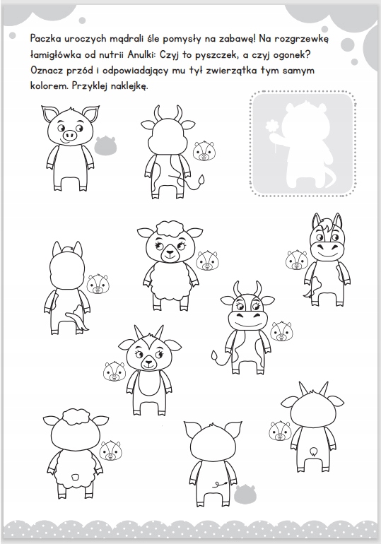 Łamigłówki Moje Pierwsze Łamigłówki Z Naklejkami Zofia Zabrzeska 5+ Skrzat ISBN 9788382071580