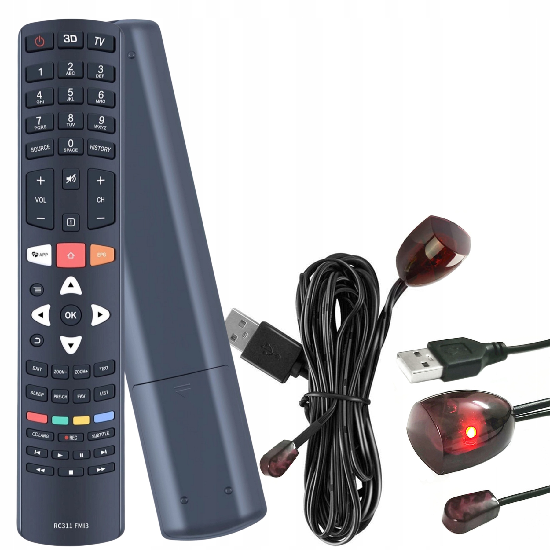Dálkový Ovladač RC311 FMI4 Pro Tcl L60UD60 L60MUD60 UG60SMART4K-D16 Ir Kabel