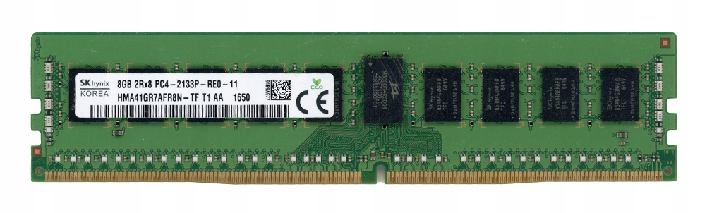 Hynix 8GB DDR4 2Rx8 PC4-2133P 2133MHz HMA41GR7AFR8N-TF Registered Ecc