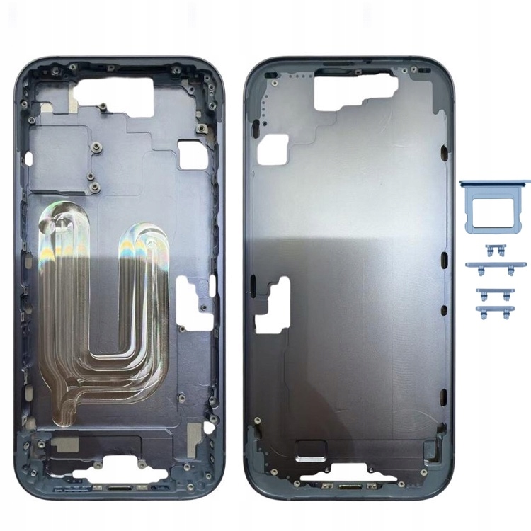 Obudowa Korpus Middle Frame Przyciski Ramka Do Apple iPhone 17 Niebieski