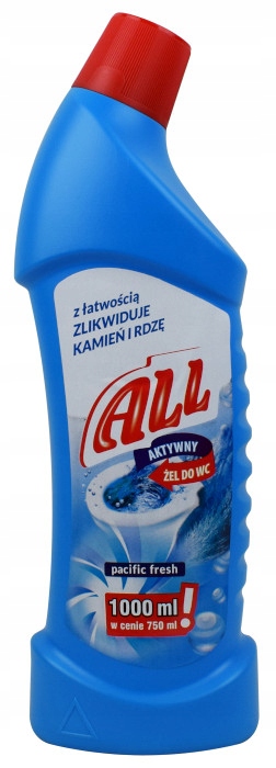 

Aktywny Żel do Wc All pacific fresh 1l Kaczka