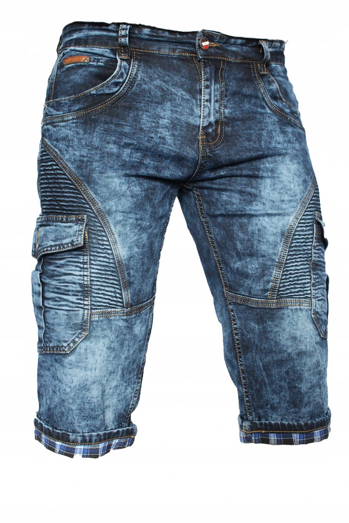 

Szorty spodenki męskie jeans bojówka ciemna