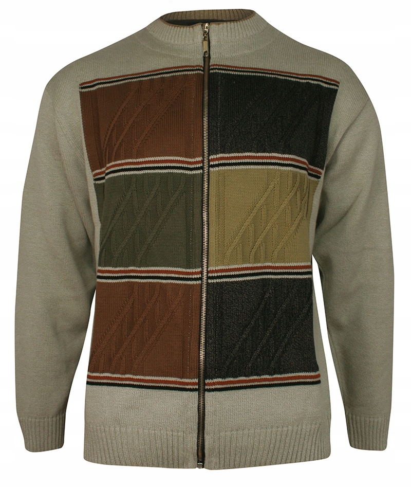 Béžový pánský svetr se zapínáním na zip -kings- L