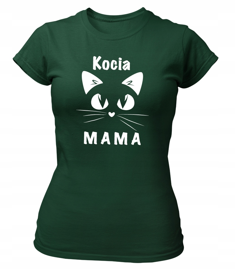 

T-shirt Koszulka Damska z nadrukiem Kocia Mama Xs