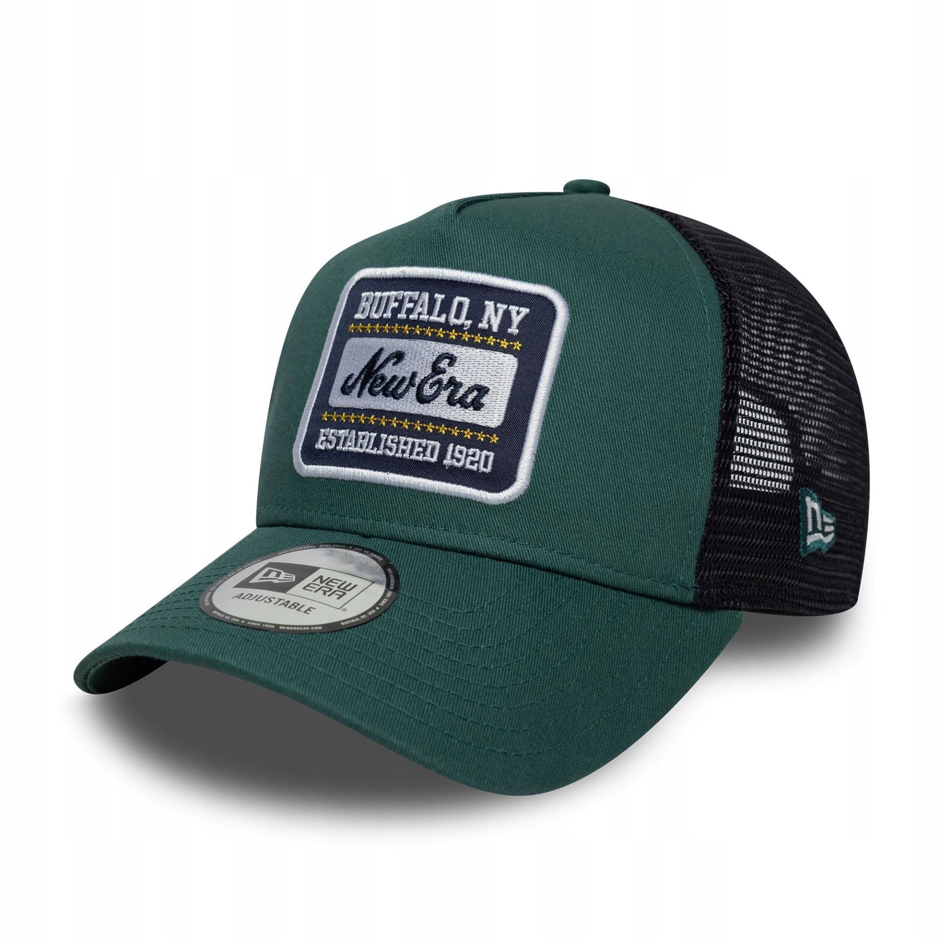 New Era kšiltovka Patch Dark Green 9FORTY A-Frame Trucker Cap