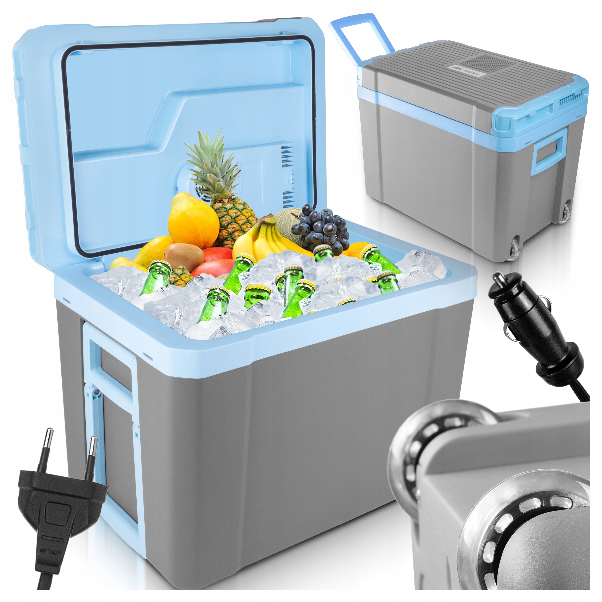 Turistická Chladnička Automobilová 35 L Přenosná Kolečka Topení 2V1 12V/230V