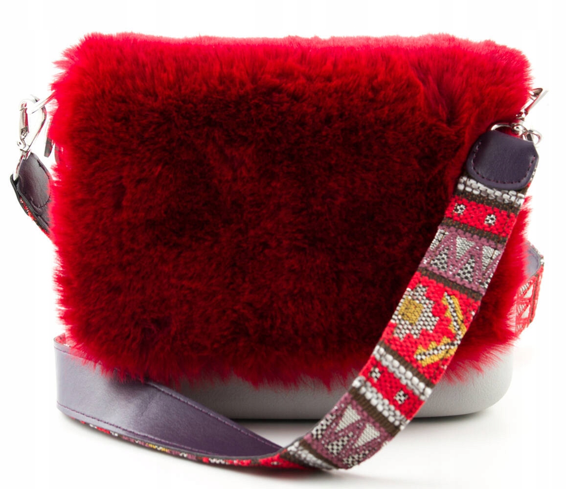 Kabelka O Bag pocket dámská malá městská s kožíšek