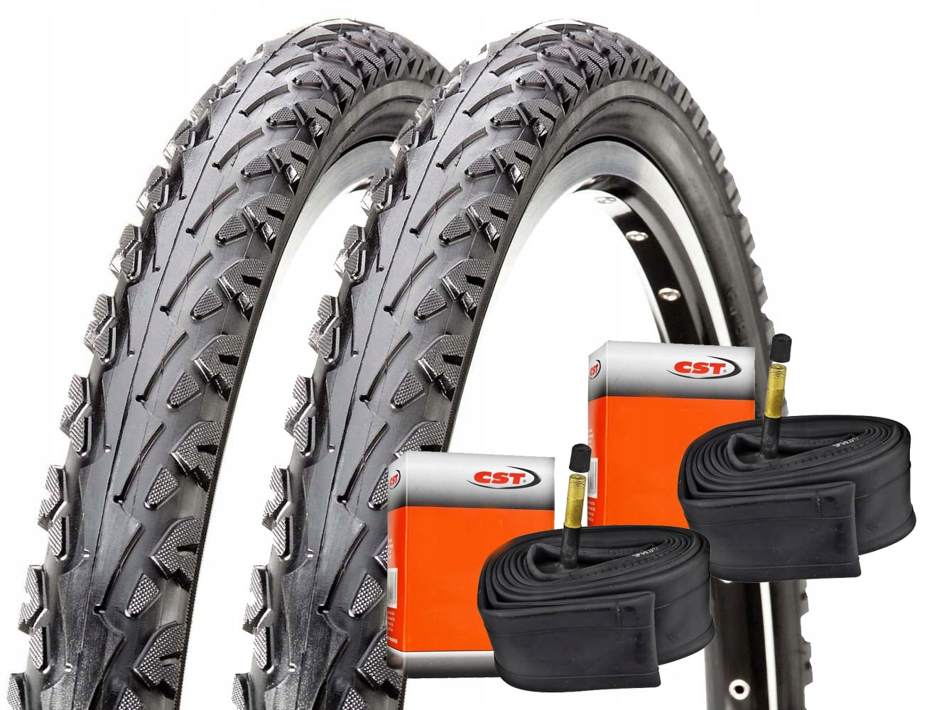 2x Opona Rowerowa 28'' Cali Cst C-1313 700x35C Dętka Cst 700x35-43 Av