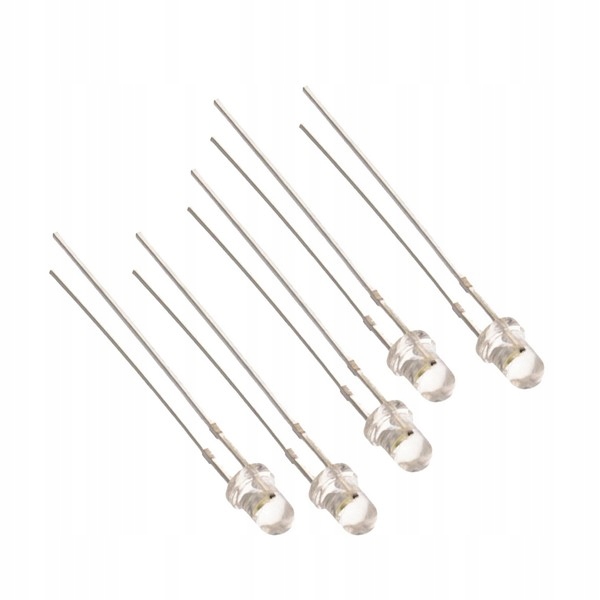 

5x Dioda Led 3mm Niebieska Migająca Clear Rez 12V