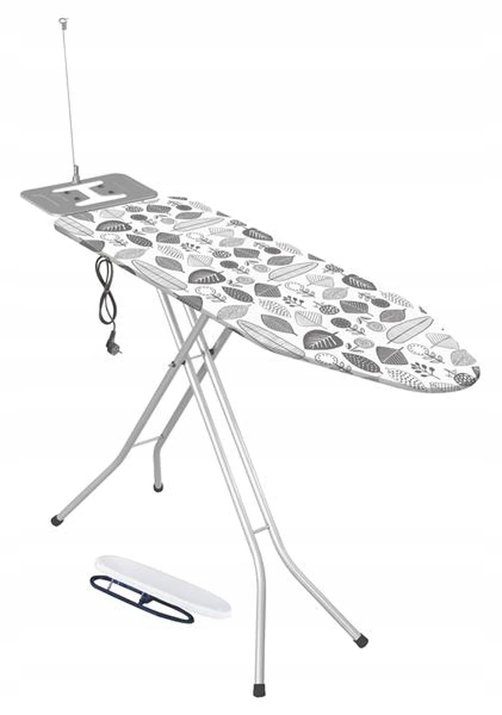 Levně Žehlicí prkno Toro se zásuvkou a rukávníkem Lyon, 120x38 cm