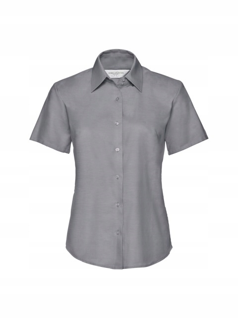 Dámská košile s krátkým rukávem Oxford Russell Silver Xs