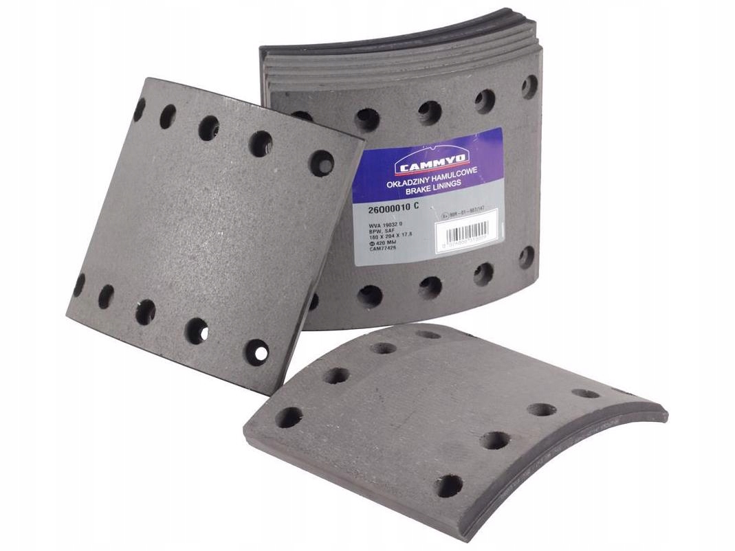 26O00010 - ТОРМОЗНАЯ ПОДКЛАДКА 420 * 180 BPW SAF C / 8