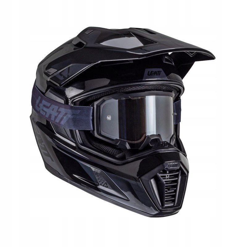 Motocyklová Prilba S Okuliarmi Leatt Kit Adv 8.5 Stealth M