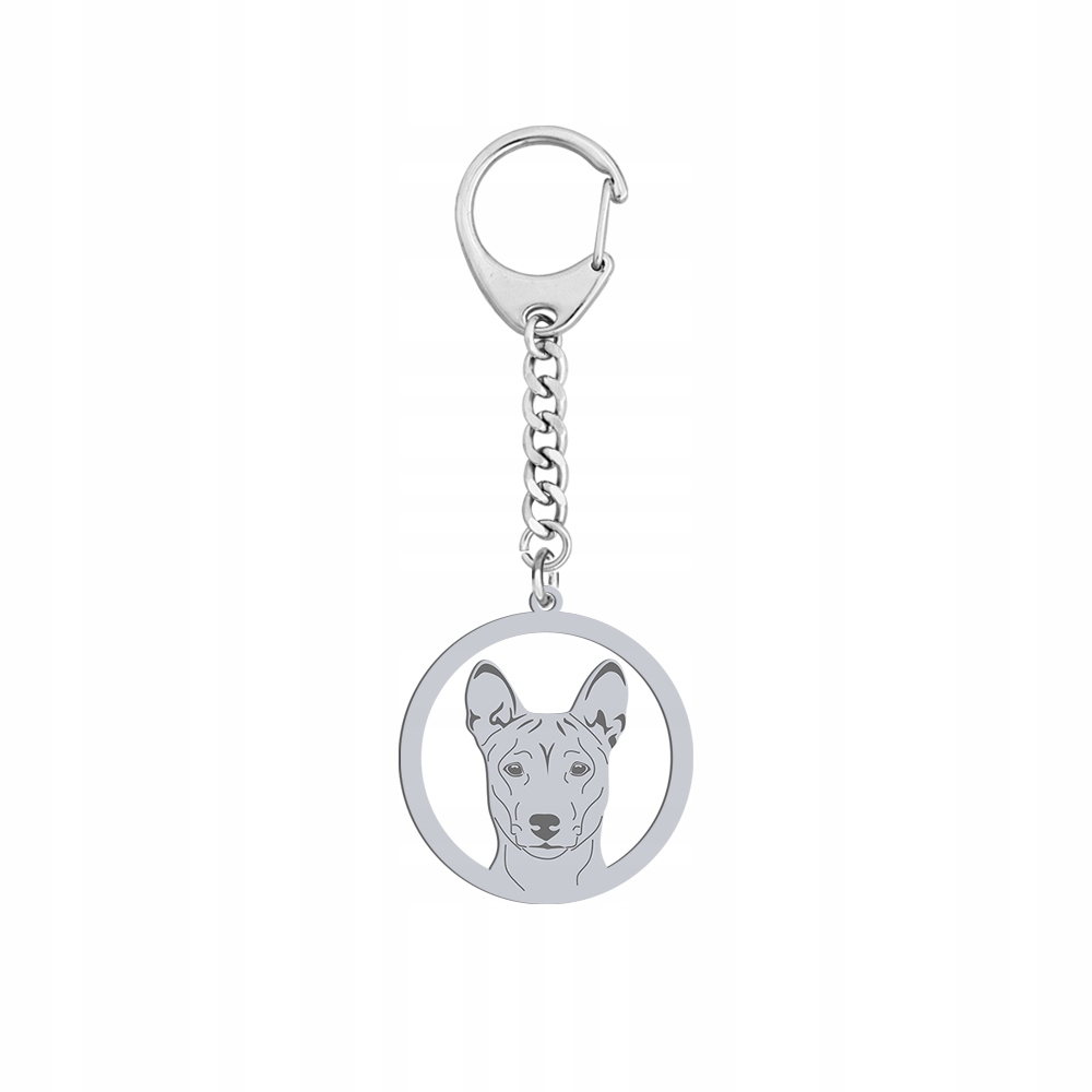 Basenji Přívěsek Na Klíče Přívěsek na klíče Stříbro 925 Dárek Gravírování Bonus