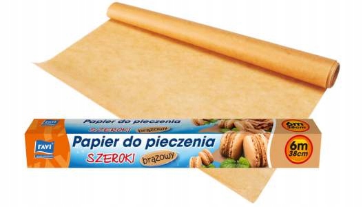 Papier do pieczenia Ravi 600 cm x 38 cm brązowy EAN (GTIN) 5906900003927