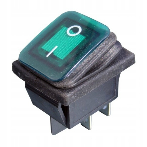 

KCD2 przełącznik 2poz 16A 12V zielony wodoodporny