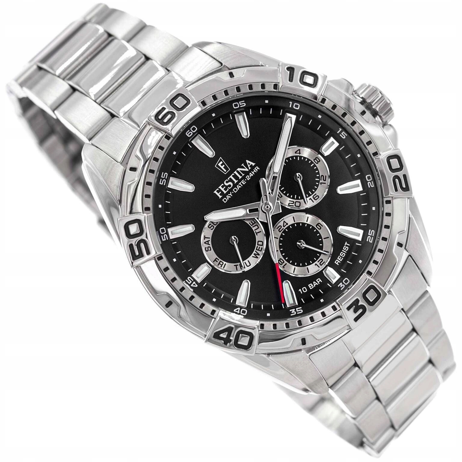 Pánské Hodinky Festina F20623/4 Multifunction 100 M Na Náramku Datumovka