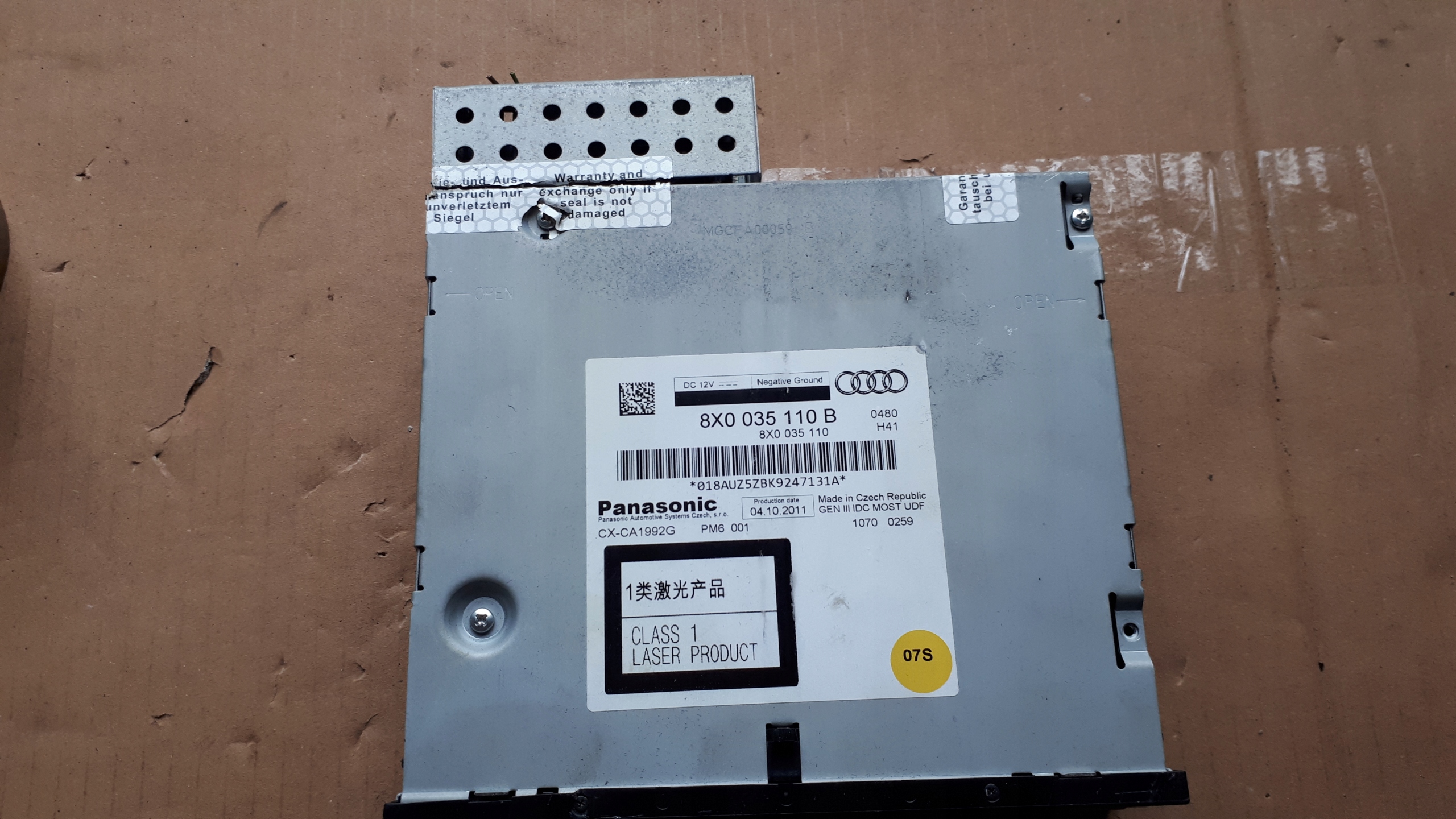 A5 8T S5 A6 C7 changer CD 8X0035110B