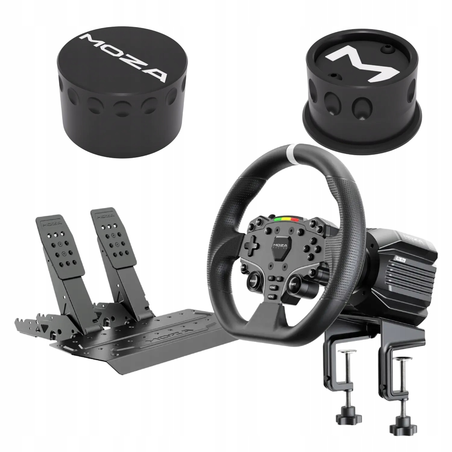 Moza Racing R5 Pro Bundle Direct Drive 6Nm Volant Simracing Darček