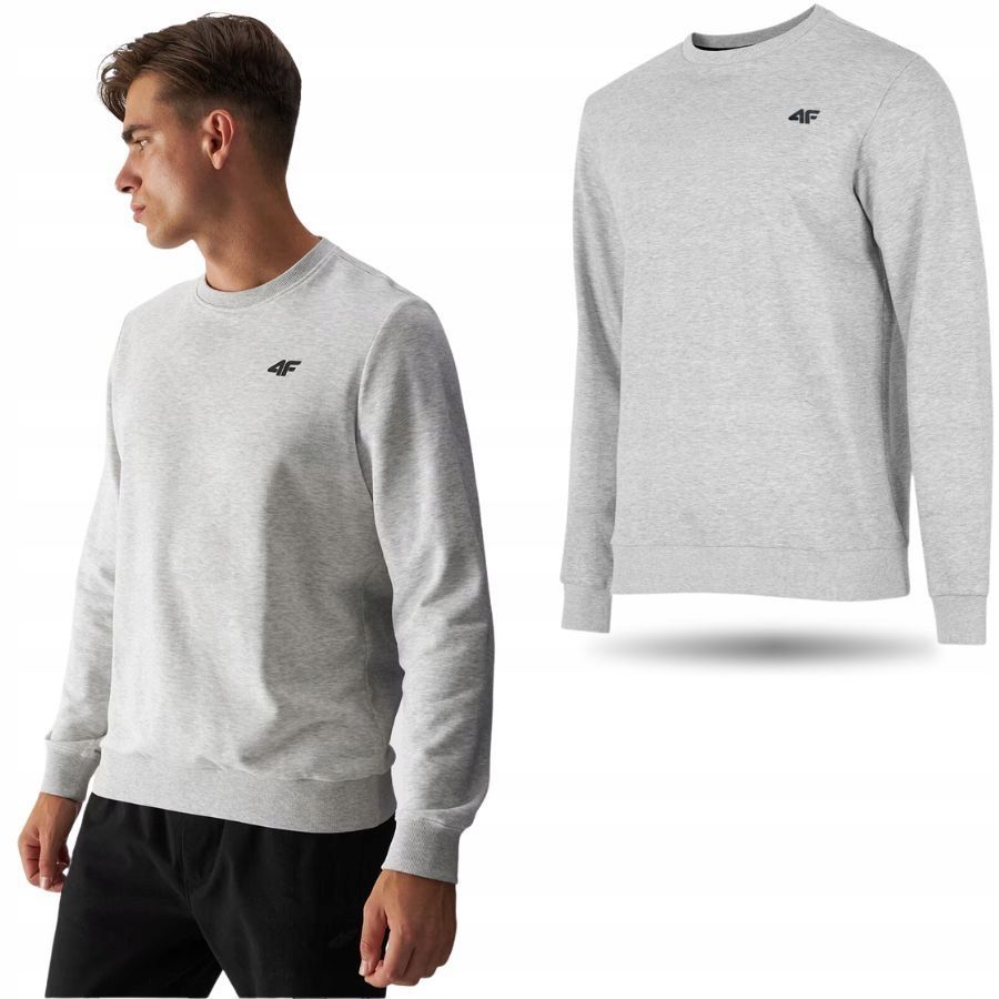 BLUZA MĘSKA 4F DRESOWA SPORTOWA CIEPŁA WYGODNA NA CO DZIEŃ