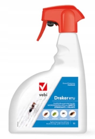 

Draker Rtu 1l muchy mrówki kleszcze pluskwy spray
