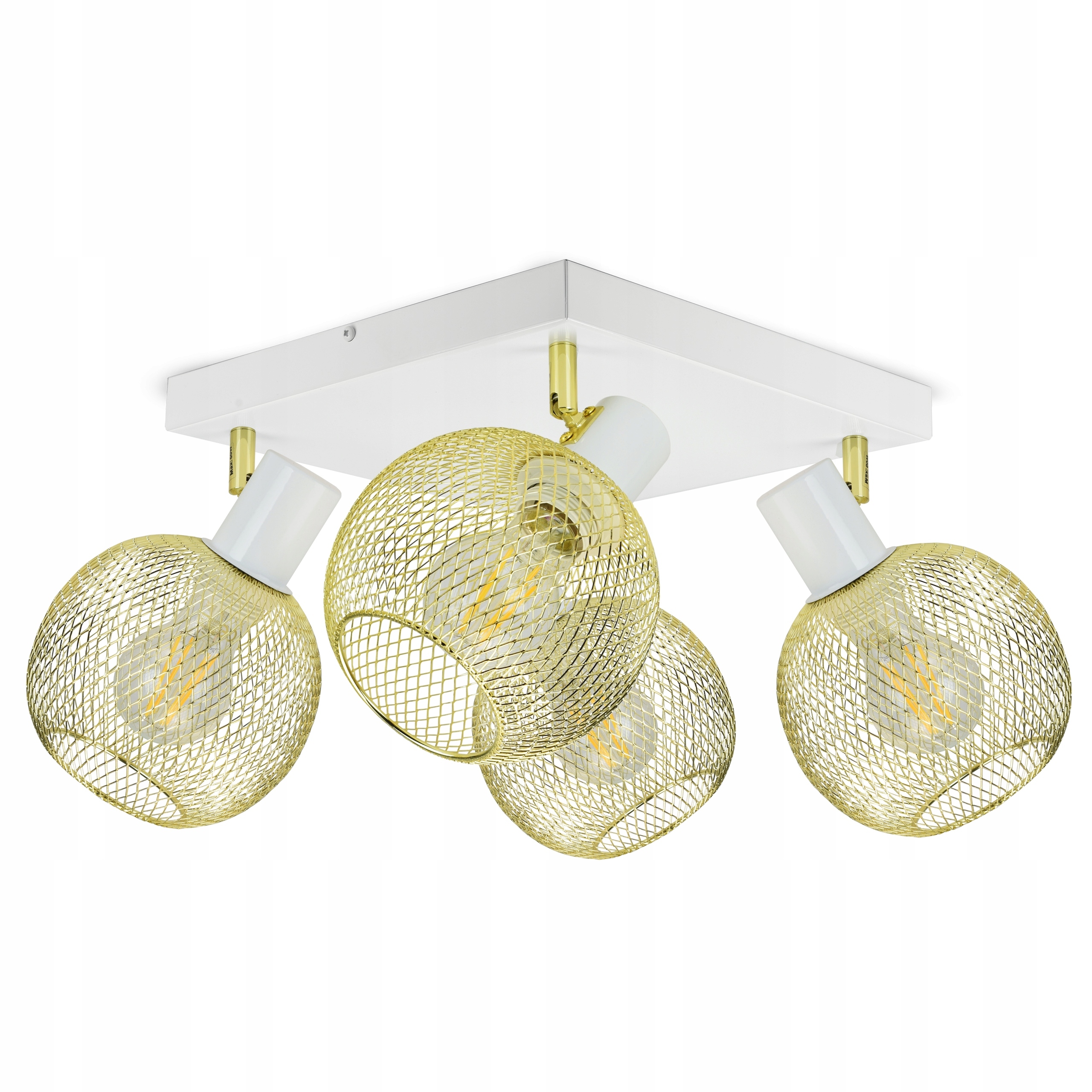 Stropní Svítidlo Lustr Stropní Svítidlo Gold Globe 488-AG4 Led 4xE27 Led Pohyblivá