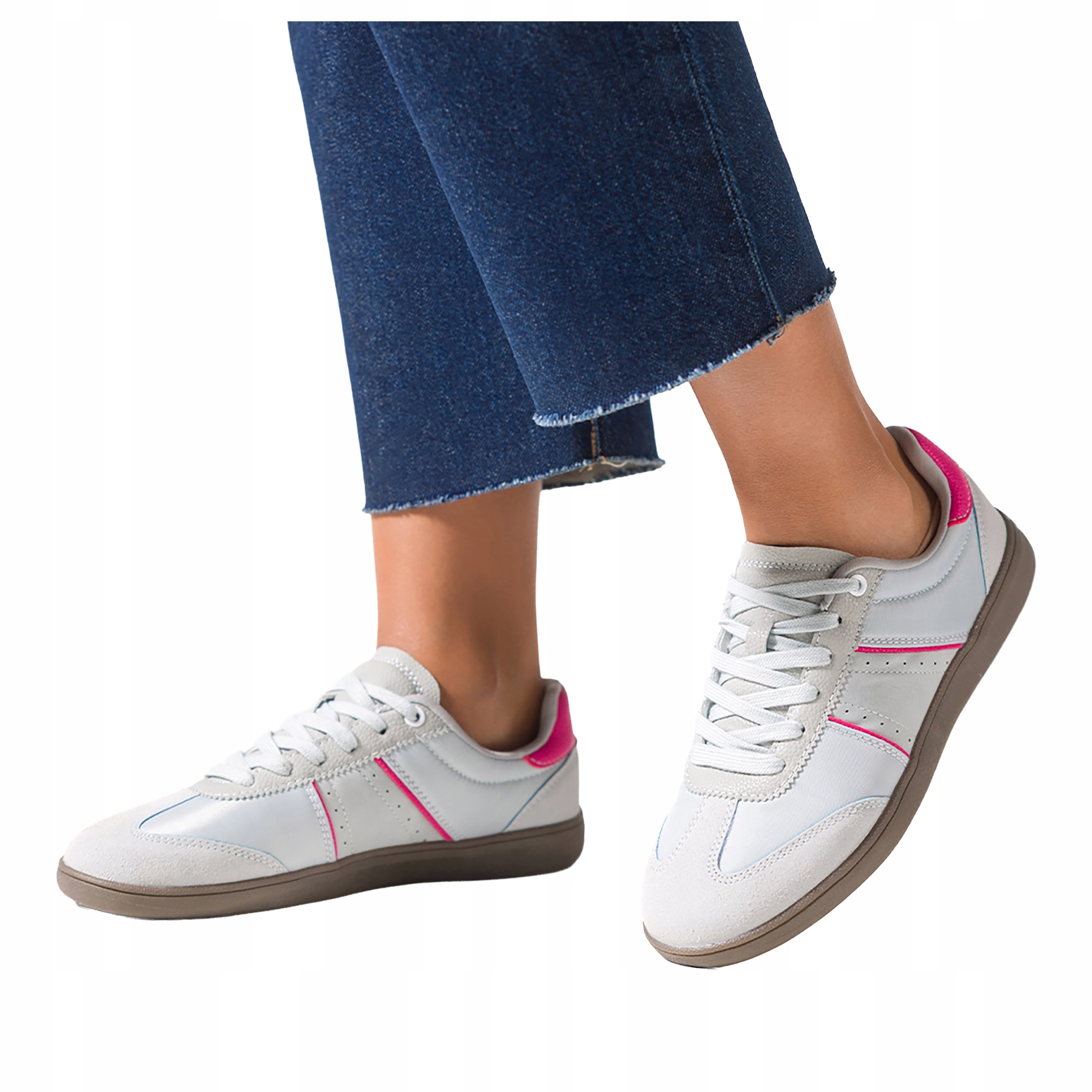 Sneakersy Světle modré Dámské Sportovní Šněrování Pohodlné Modne r 39