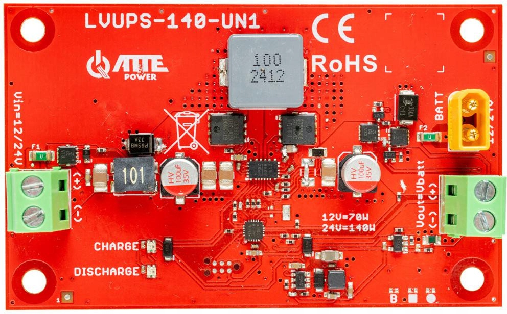 Univerzálny vyrovnávací modul pre inštaláciu 12V/24V Atte LVUPS-140-UN1-OF