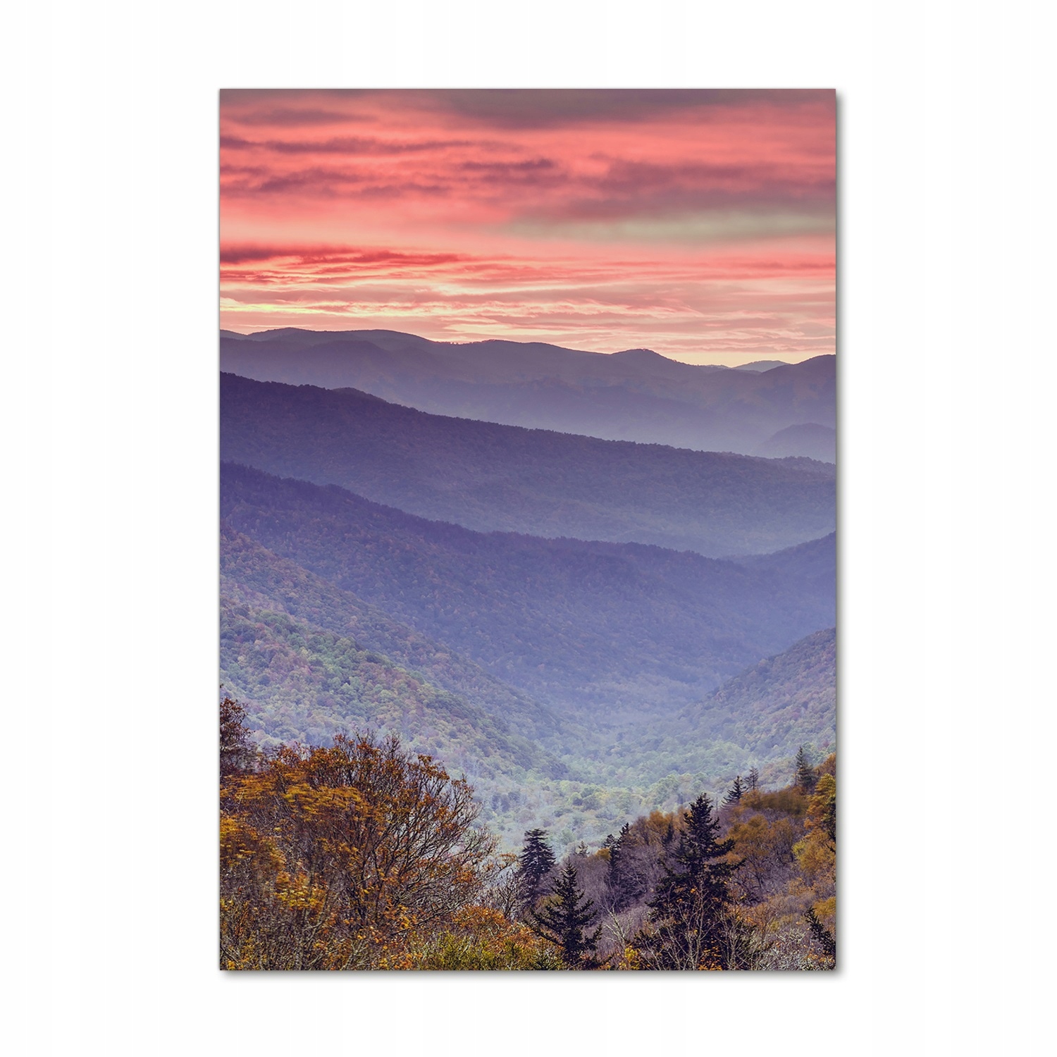 

Foto obraz na szkle pionowy Mgła nad górami 70x100