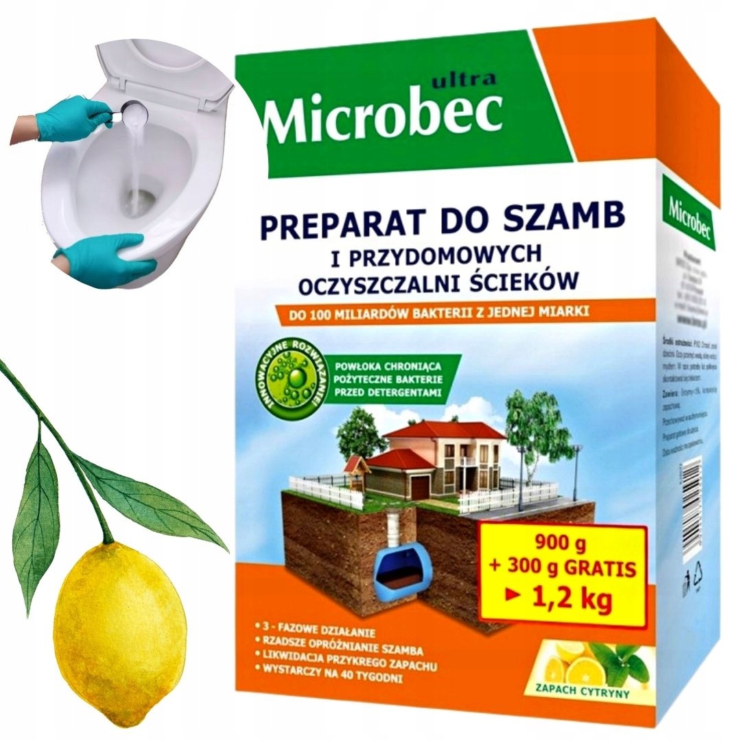 

Microbec Ultra Bakterie Do Szamba Aktywne 1,2kg