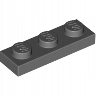 

4You Lego 3623 Płytka 1X3 Ciemno Szary (4szt)