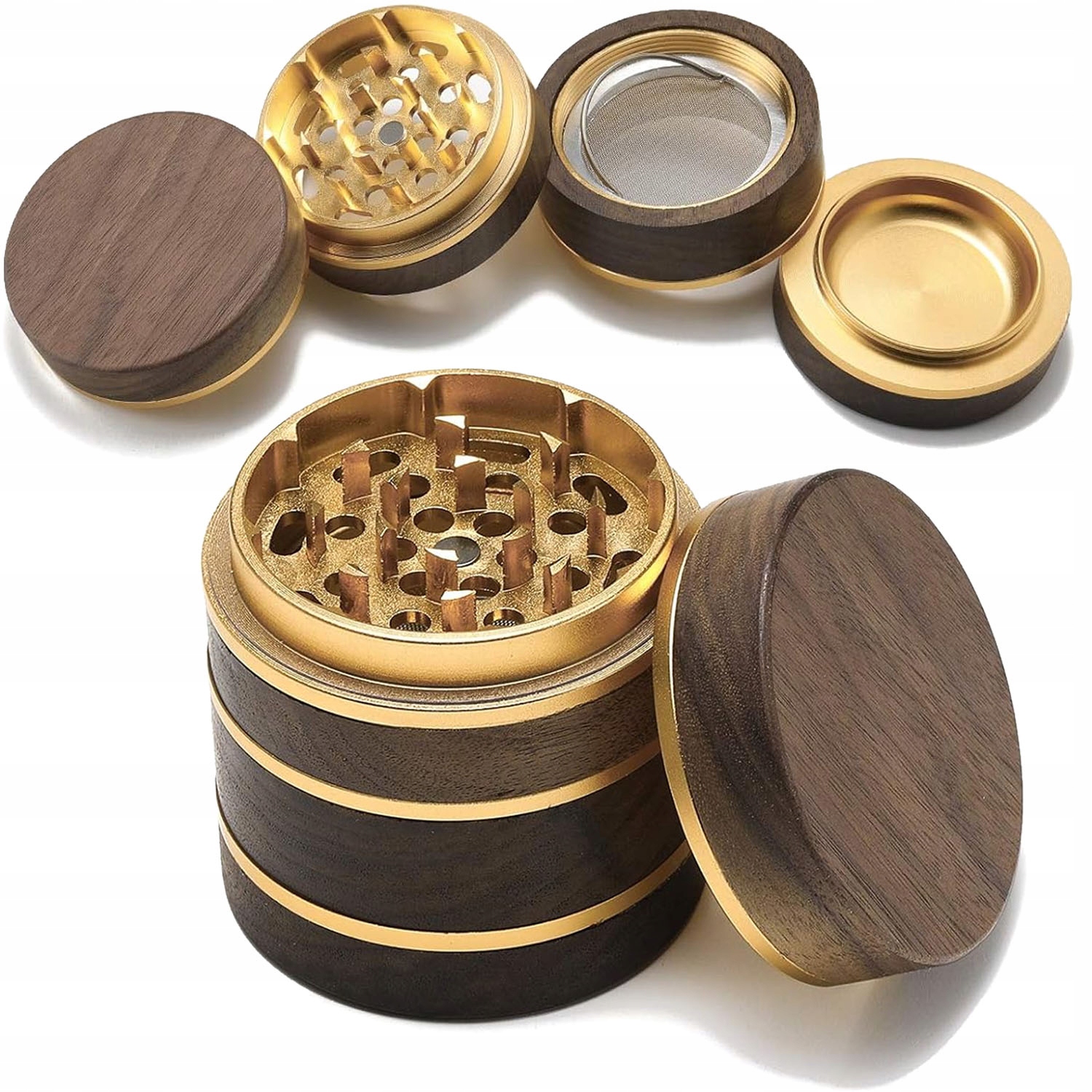 Sada ručních Mlýnků Na Sůl A Pepř, Ruční mlýnek na koření Dřevo