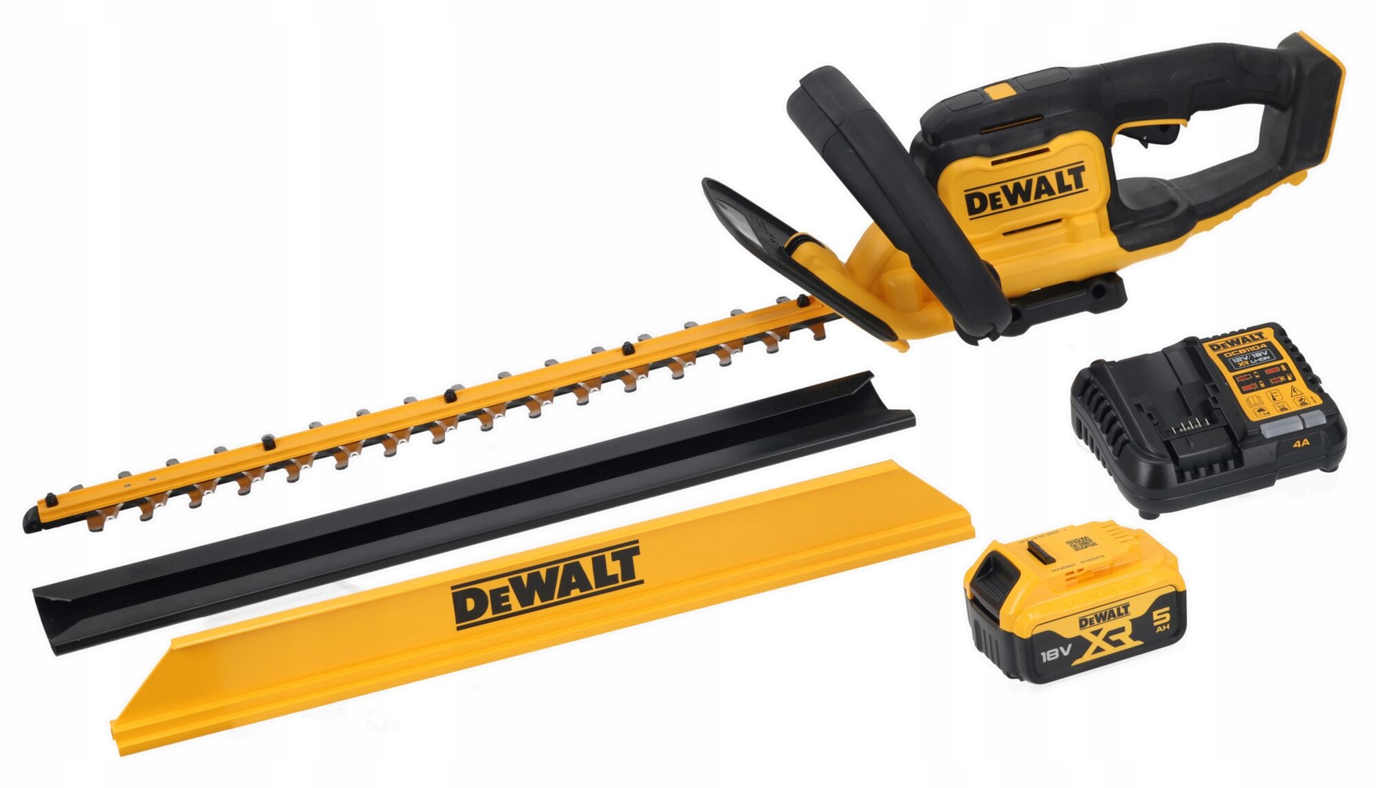 Akumulátorové nožnice na živý plot DeWalt 18V 55cm Sada 5Ah DCMHT564P1-QW