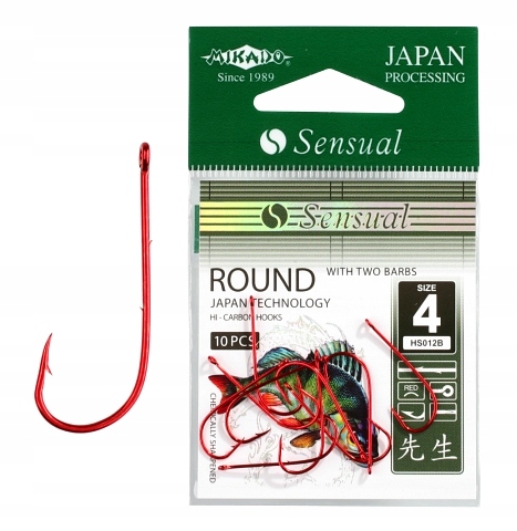

Haczyki Sensual Round do troka roz.2 10szt Red