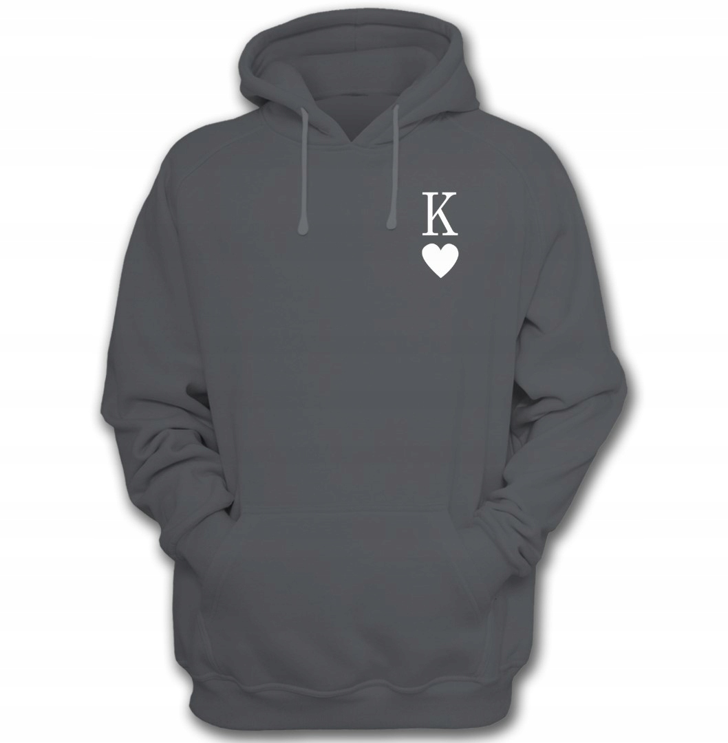

Bluza z kapturem King Queen PARY-08 szara r.S